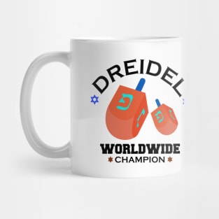 Dreidel Worldwide Champion Cute Hanukkah Mug